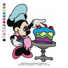 Minnie Mouse 22 Embroidery Designs